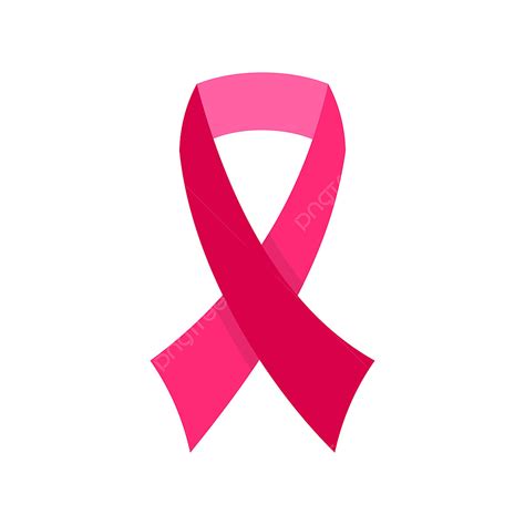 Icono De Cinta De Conciencia De Cáncer De Mama Estilo Plano PNG