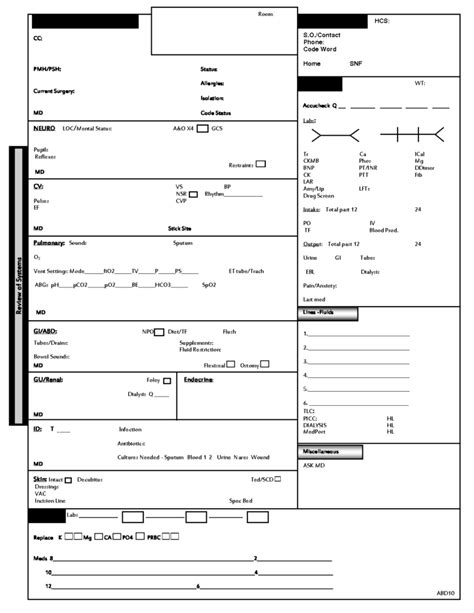 Icu Report Template