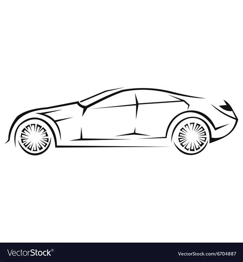 Car Line Icon Royalty Free Vector Image Vectorstock