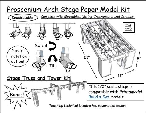 Proscenium Arch Stage Paper Model – printamodel