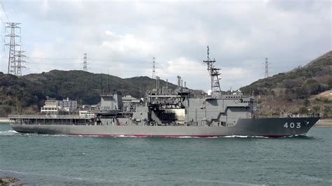 4k 海上自衛隊潜水艦救難艦ちはや 関門東航 As 403 Js Chihaya Jmsdf Submarine Rescue