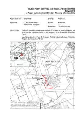 Fillable Online Planning Application No To Replace Extant