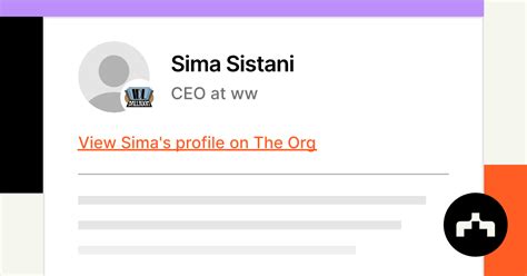 Sima Sistani - CEO at ww | The Org