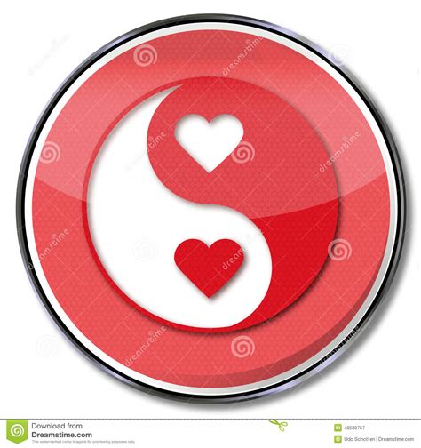 Sign Yin And Yang Of Love Stock Image Image Of Being 48580757