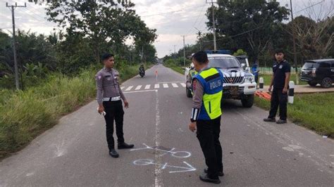 Laka Lantas Di Tanjab Timur 2 Motor Tabrakan Saat Putar Arah