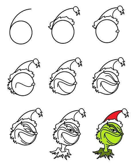 How To Draw The Grinch Hand Step By Step Drawing Word Searches