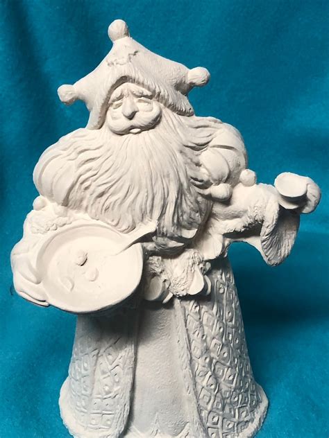 Old World Santa Ceramic Bisque Ready To Paint Etsy