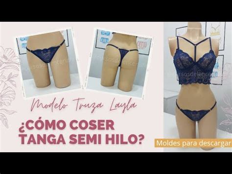 C Mo Coser Tanga Semi Hilo De Encaje Youtube