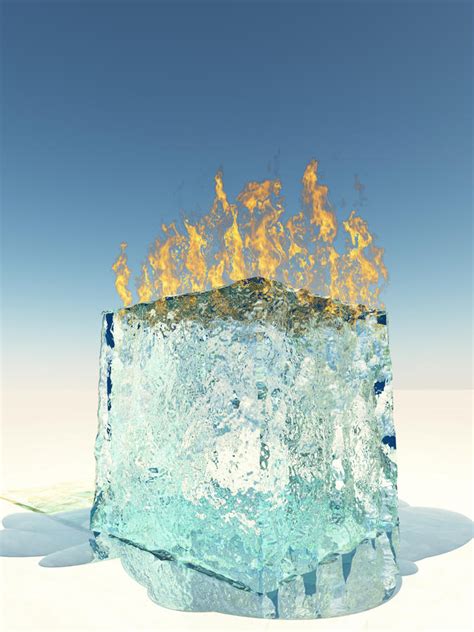 Ice Cube Stock Illustration Illustration Of Fire Glance 1699903