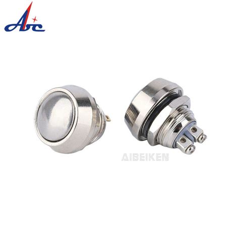 High Quality No Mm Waterproof Screw Terminals Domed Head Momentary