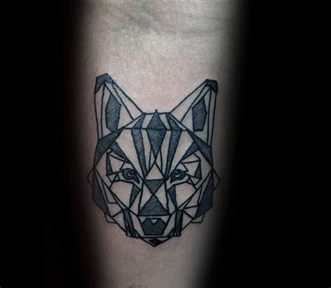 90 Geometric Wolf Tattoo Designs For Men Manly Ink Ideas Geometric