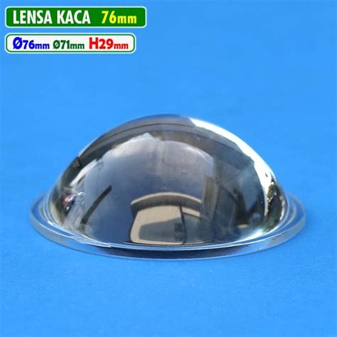jual lensa lampu led kaca mm cembung datar  idmm   led