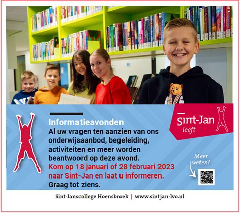 Informatieavond Ouders Groep 8 Op 28 Februari Sint Janscollege