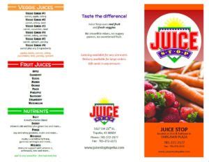 Juice Stop | Juice Stop Menu