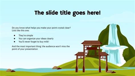 Far East Landscapes Adventure | Google Slides & PowerPoint