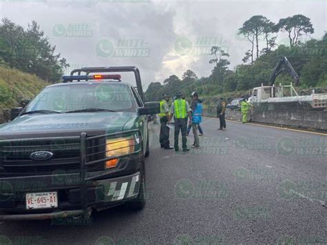 Vuelca Patrulla De La Fuerza Civil En La Autopista Xalapa Perote