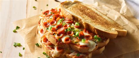 Toasted Pepperoni Grilled Cheese Sandwich - Hormel Foods