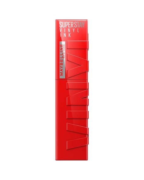 Riachuelo Batom líquido matte SupersStay Vinyl Ink red hot Maybelline