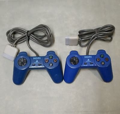 Lot Of Hori Pad Ps Slph Blue Controller Pad Ps Ps Playstation