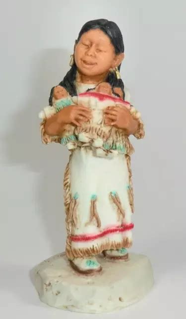 CASTAGNA FIGUR Indianer Mädchen mit Puppen Wilder Westen 23 1788 R