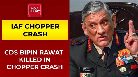 Cds General Bipin Rawat No More As Iaf Mi 17v5 Helicopter Carrying Him