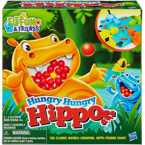 Elefun And Friends Hungry Hungry Hippos Game 2 4 Players