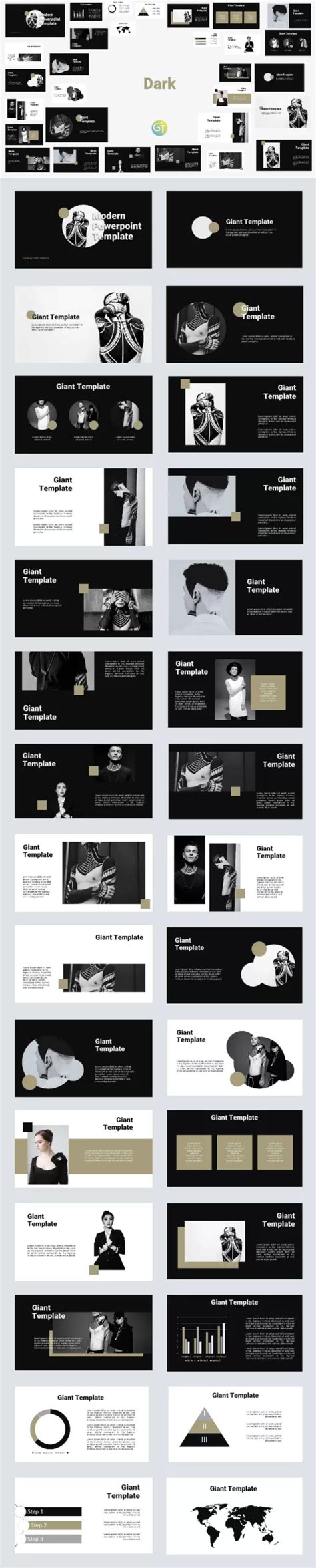 Black And White Free Powerpoint Template Free Powerpoint Templates