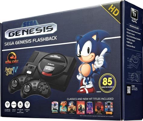 Atgames Sega Mega Drive Flashback Hd Zwart Bol