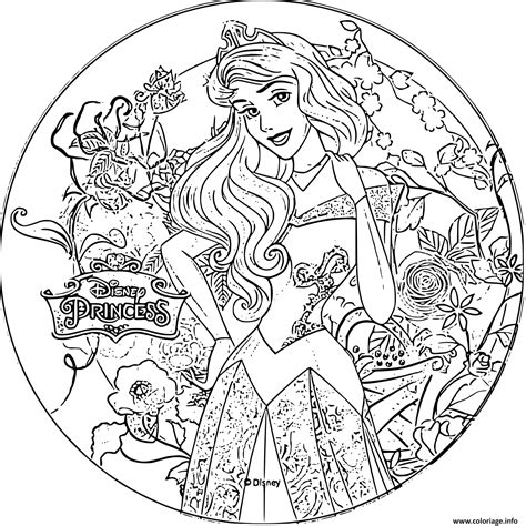 Coloriage Disney Princesse Aurore Jecolorie