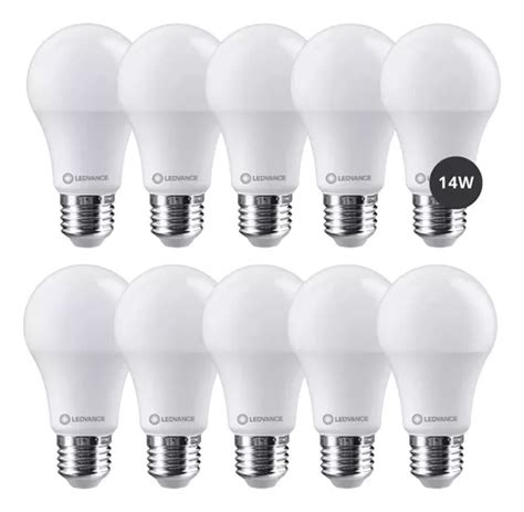 Pack X 10 Lámpara Foco Led Ledvance Osram 14w 100w Por E631