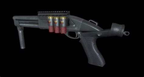 3d Model Super Shorty Shotgun