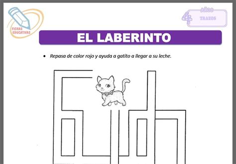 El Laberinto Para Niños De Cuatro Años Fichas Educativas