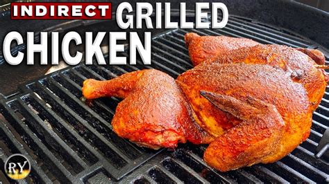 Crispy Juicy Chicken Grilled On The Weber Kettle Youtube