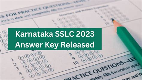 Karnataka Sslc 2023 Answer Key Karnataka Sslc 2023 Answer Key Released