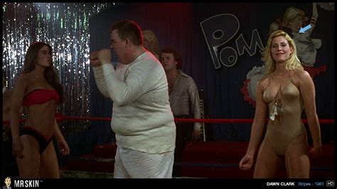 Naked Dawn Clark In Stripes