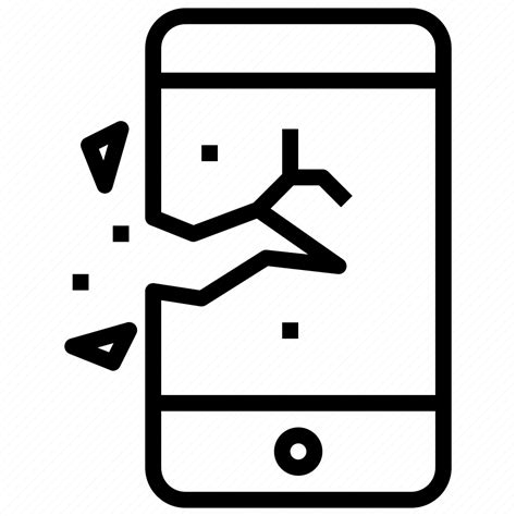 Smartphone, broken, screen, electronics, devices icon - Download on ...