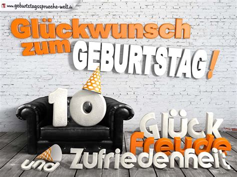 Gl Ckw Nsche Zum Geburtstag Mit D Buchstaben Und Sofamotiv