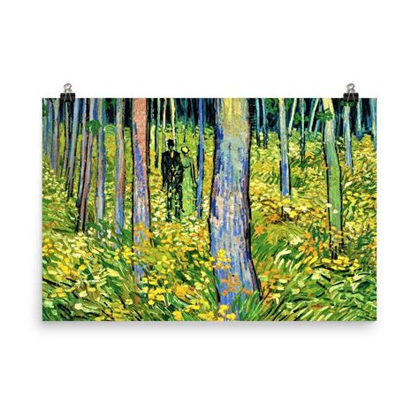 Undergrowth with two figures by vincent van gogh poster print – Artofit