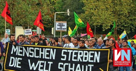 Kurden Demo Polizei Verhaftet F Nf Personen Vorarlberger Nachrichten