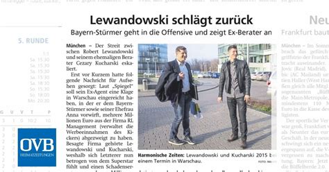 Lewandowski schlägt zurück OVB Heimatzeitungen