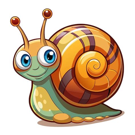 Cute Snail Vector Cartoon Illustration Premium Ai Generated Vector