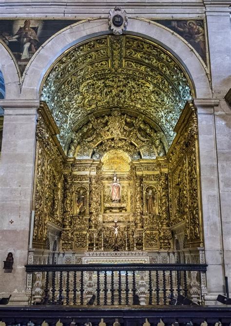 Baroque Interior Of The Jesuit Church Of Saint Roch Sao Roque In