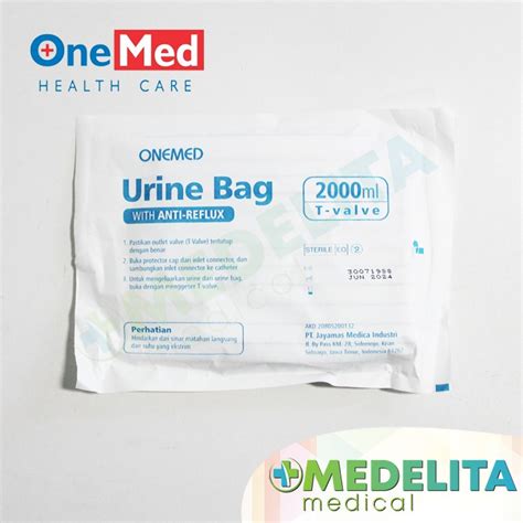 Jual Urine Bag Liter T Valve Onemed Shopee Indonesia