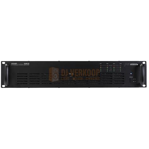 AUDIOPHONY PA AMP4120MKII - 4-kanaals versterker 4x120W op 100V | DJ ...