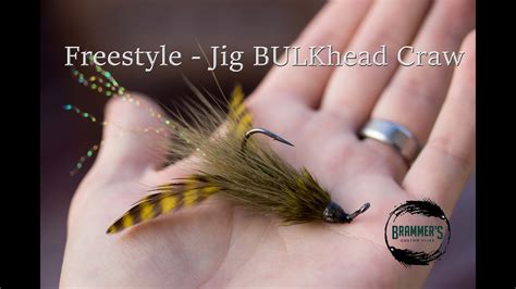 Fly Tying Beginner Predator Flies Freestyle Jig Buklhead Craw Youtube