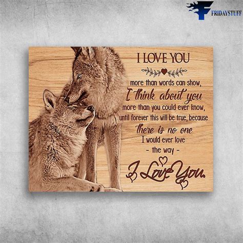 Wolf Couple, Wolf Lover, I Love You, More Than Words Can Show, I Think