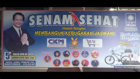 LIVE SENAM SEHAT MEMBANGUN KEBUGARAN BARENG CALEG DPR RI 2024