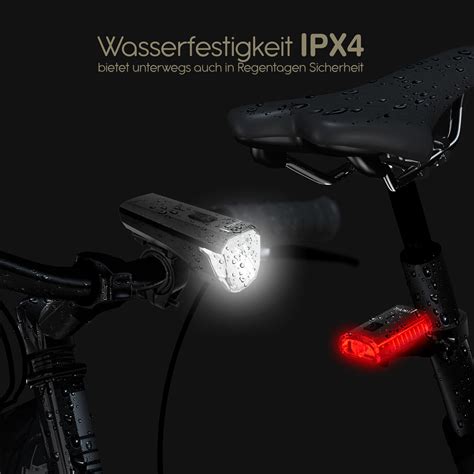 Led Akku Fahrrad Licht Beleuchtung Set Lux Stvzo Scheinwerfer