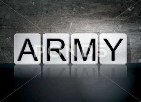 Army Tiled Letters Concept And Theme Royalty Free 68770030