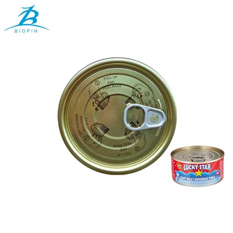 Easy Open Lid Eoe Manufacturer Tinplate Eoe Easy Open Lid For Tuna Fish